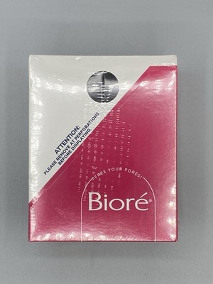 Biore Men s Charcoal Deep Cleansing Pore Strips 4 Pack (24 Strips) New Sealed