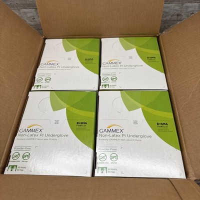 Non-Latex PI Underglove Surgical Glove Gammex *1 CASE* Size: 6 *See Date*5-24*