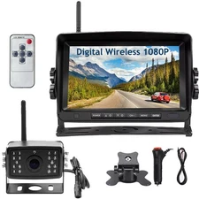 Digital Wireless Reverse Camera 7" DVR Monitor Kit for Truck Caravan RV 12-24V