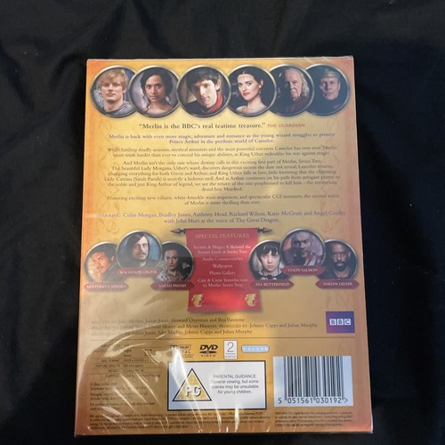 Merlin Series 2 Complete DVD - Foto 2 di 2