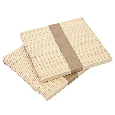 Eisstiele Holz 50/100 Stück Popsicle Sticks Basteln Eis DIY Natur