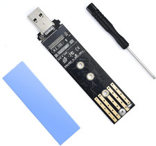 M.2 to USB Adapter Dual Protocol M.2 NVME SATA Hard Drive USB3.1 Gen2 10Gbps USB