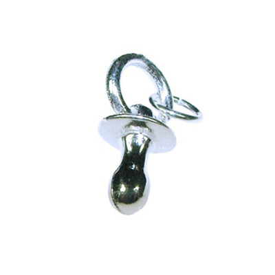 NEU Baby Schnuller Charm 925 massiv Sterlingsilber 15 x 7 mm 1,3 g Qualität UK 