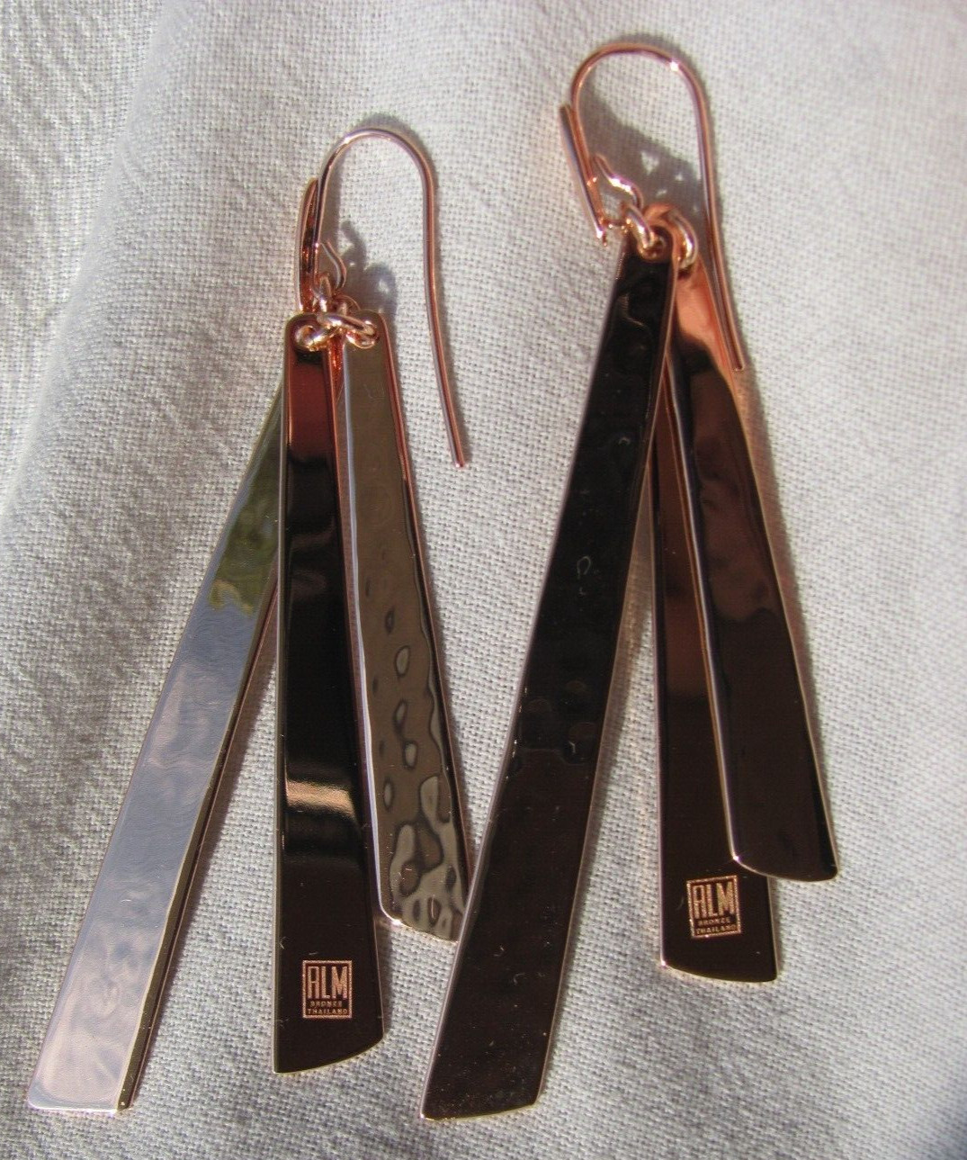 ALM Bronze Linear Chandelier Multi Dangle Hook 3+… - image 9