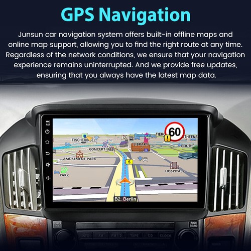 For Lexus Rx300 1998-2003 9'' Android 13 Car Radio GPS Navi Carplay 2+64G RDS BT - Bild 5 von 13