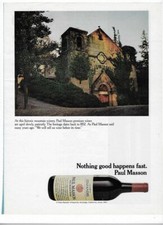 Paul Masson Zinfandel Saratoga, CA & Cross Writing Instruments Vintage 1973 Ads