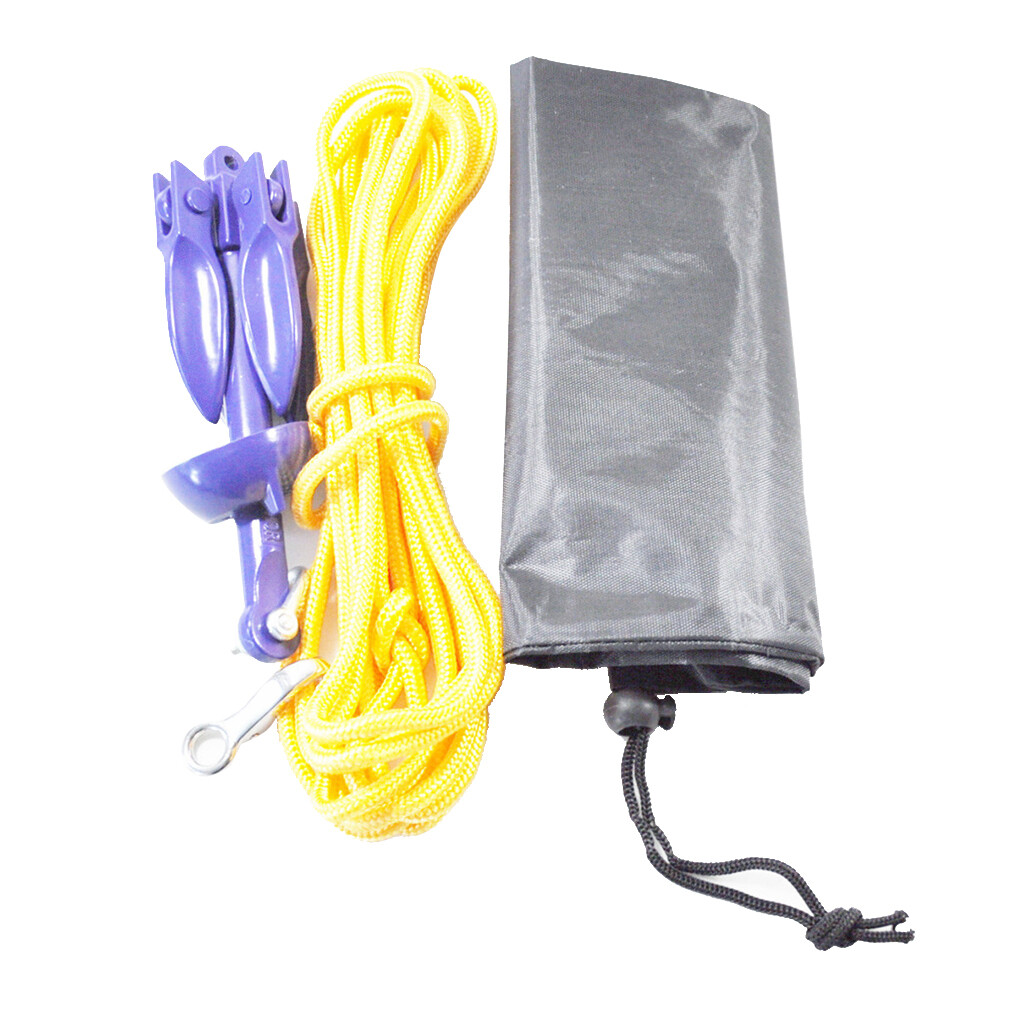Kayak Anchor, Rope, Storage Bag, Portable Folding Anchor Kit, for eBay