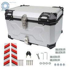Aluminum 65L Motorcycle Trunk Tour Tail Box Waterproof Luggage Storage Top Case