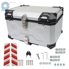 Aluminum 65L Motorcycle Trunk Tour Tail Box Waterproof Luggage Storage Top Case