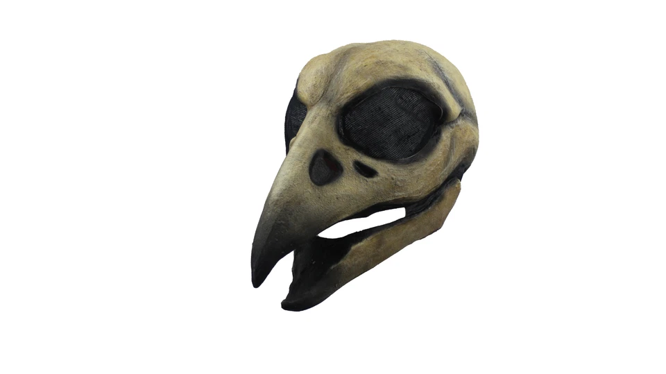 Ghoulish Productions Raven Skull Latex Face Mask Horror Halloween Cosplay - Image 4 of 4