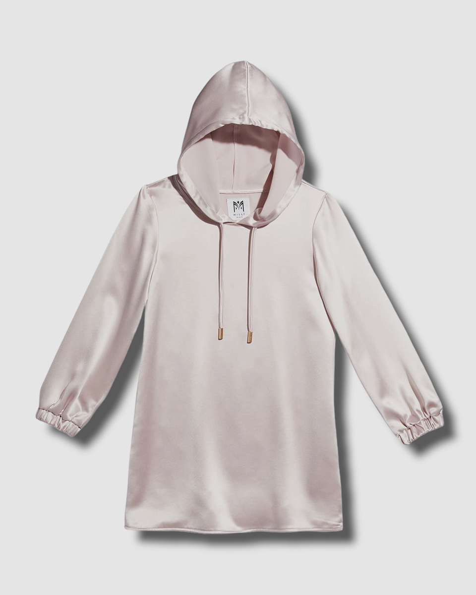 light pink hoodie dress Tiana Sculpt Corset Hoodie Dress Pink, XS