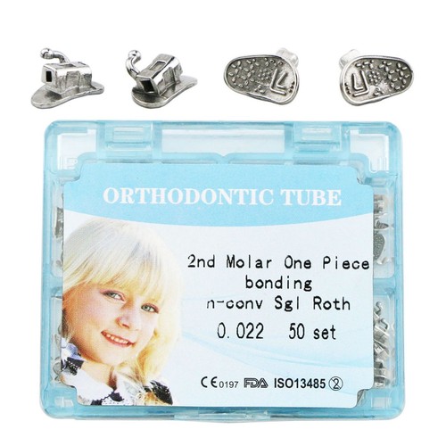 50 juegos de tubos bucales monobloque de ortodoncia dental 022 primer segundo molar MBT tubo Roth - Imagen 13 de 21