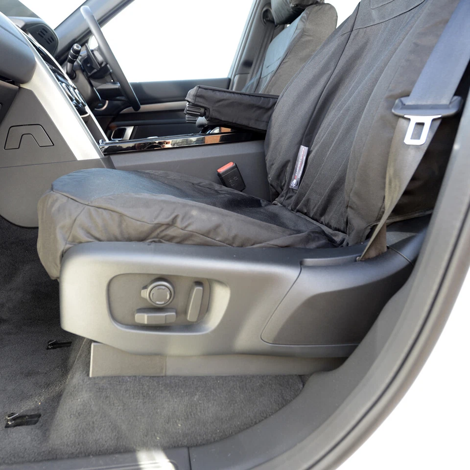 Par de fundas de asiento Land Rover Discovery ajuste personalizado delanteras 2017 en adelante SC323 Foto 4 de 4