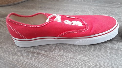 Vans Authentic canvas Shoes Lo Pro red TC7H Womens UK 5.5 US 7.5 EU 38 - Picture 5 of 16