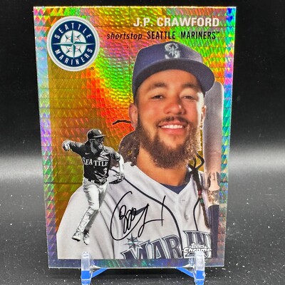 J.P. Crawford Prism Refractor 2023 Topps Chrome Platinum #398 Seattle Mariners