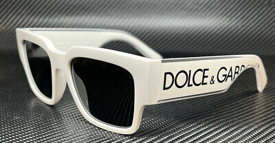 DOLCE & GABBANA DG6184 331287 White Dark Grey Women's 52 mm DOLCE & GABBANA DG6184 331287 White Dark Grey Women's 52 mm