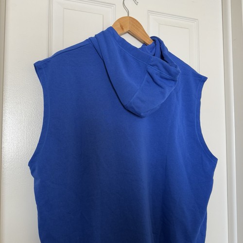 Jordan Men’s XL Dri-FIT Fleece Sleeveless Hoodie Training Top Royal DQ7946-449 - Picture 7 of 8