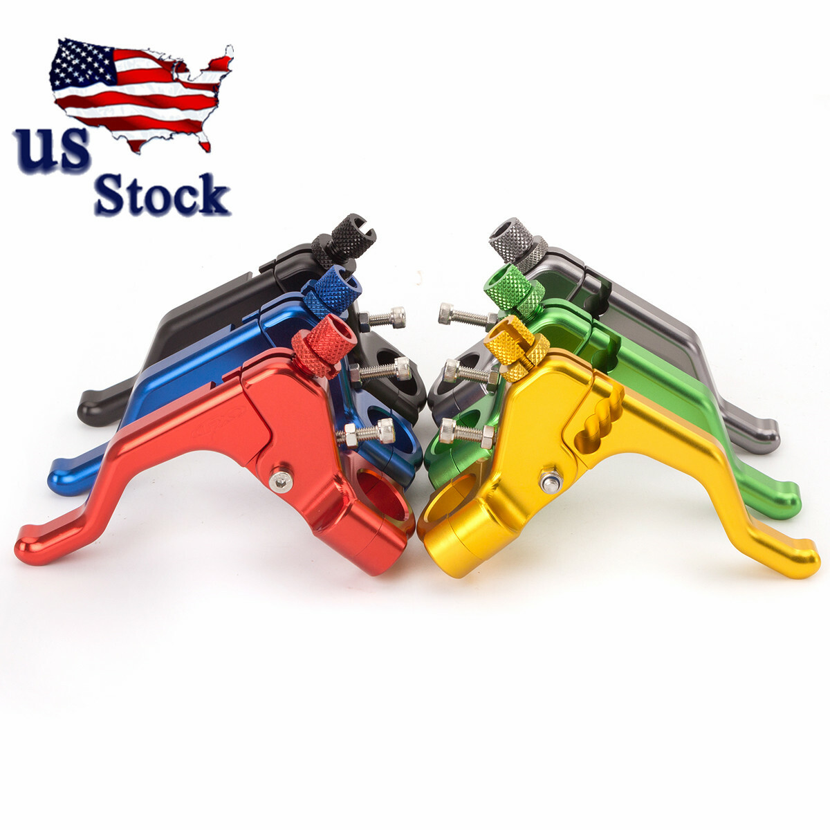 CNC Gold Motorcycle Stunt Clutch Lever Cable Performance Easy Pull Left Lever