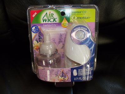  NEW AIR WICK TRANQUILITY I MOTION SCENTED OIL WARMER KITS LAVENDER & VANILLA