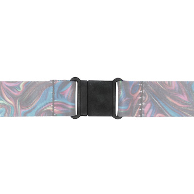 Lanière Porte-badge Avec Motif Fleurs Violettes - Tour De Cou Avec Clip M Tal Et S 624306