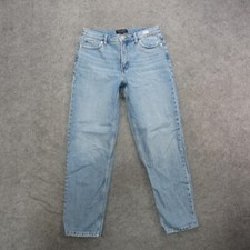 Banana Republic Jeans Women's 26 Blue Light Wash High Rise Straight Leg Jeans