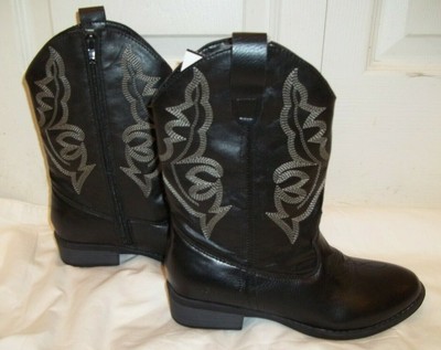 girls black cowgirl boots