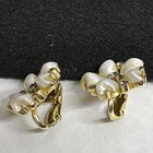 Vintage Trifari Alfred Philippe Sorrento Baby Tooth Pearl Rhinestone Earrings — photo 7