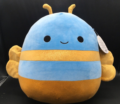 Squishmallows 2023 Queen Bee  Adopt Me 16  X 18  blue & gold stuffed Kelly Toys