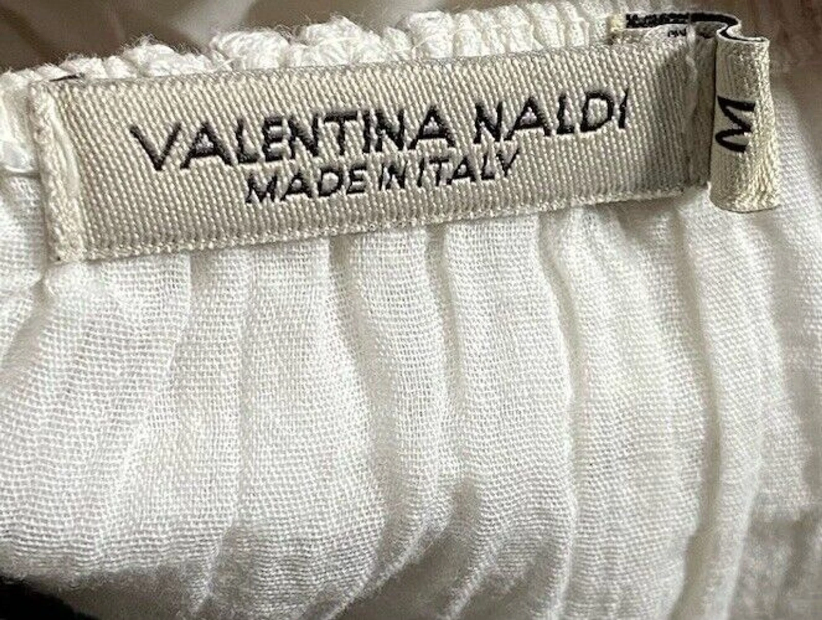 VALENTINO Valentina Naldi Abito Donna Medio Occhiello Romantico Bianco Boho Femminile Italia