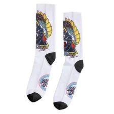 Santa Monica Airlines Natas Kaupas SCREAMING PANTHER CREW Socks 1 PAIR WHITE