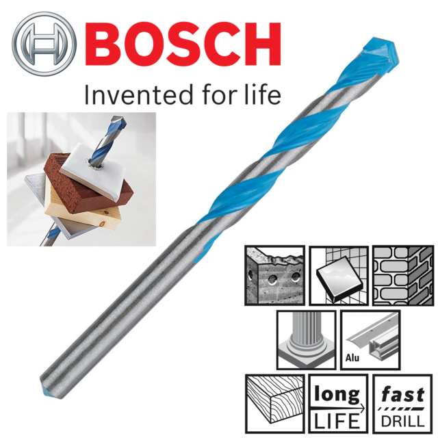 Bosch Multi Construction Drill Bits Masonry Concrete Wood Drill Bit Tile