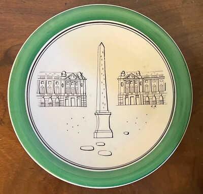 Claude Roederer Champagne Primavera French Limoges Paris Porcelain Plate