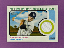 Brandon Lowe 2022 Topps Heritage Clubhouse Collection Relic Patch #CC-BL Rays