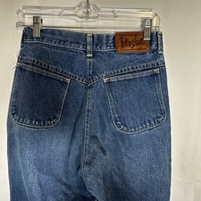 Vintage 80s High Waisted Mom Jeans Pasta Size 9 Dark Blue Made in USA 26 X 29.5