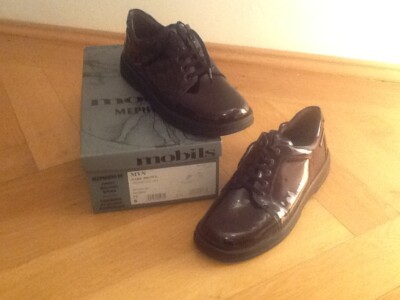 Mephisto Mobils Damenschuhe Lackleder dark brown  MYN Gr.6 wie neu