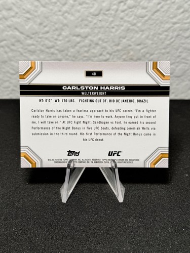 Réfracteur à prisme base UFC chromé 2024 Topps 1 - 200 - COMPLÉTEZ VOTRE SET - PYC - Photo 45/237