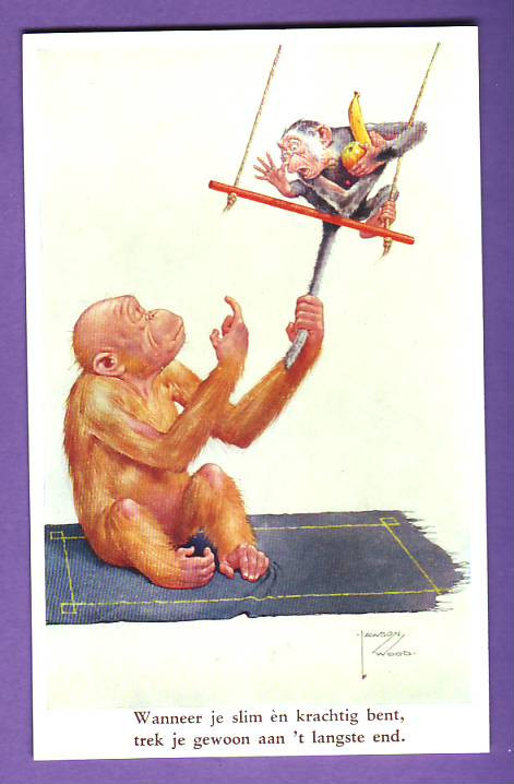 Two MONKEY BY JAWSON WOOD VINTAGE POSTCARD 1934 | eBay Two MONKEY BY JAWSON WOOD VINTAGE POSTCARD 1934 | eBay