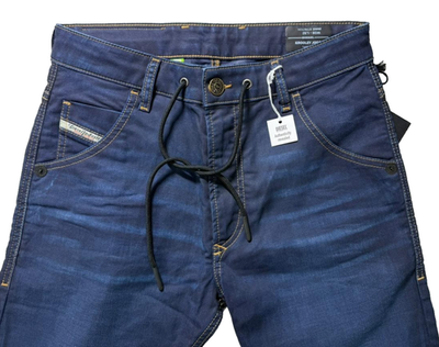 Diesel Krooley Jogg Jeans Men's Blue Tapered Slim Fit Stretch