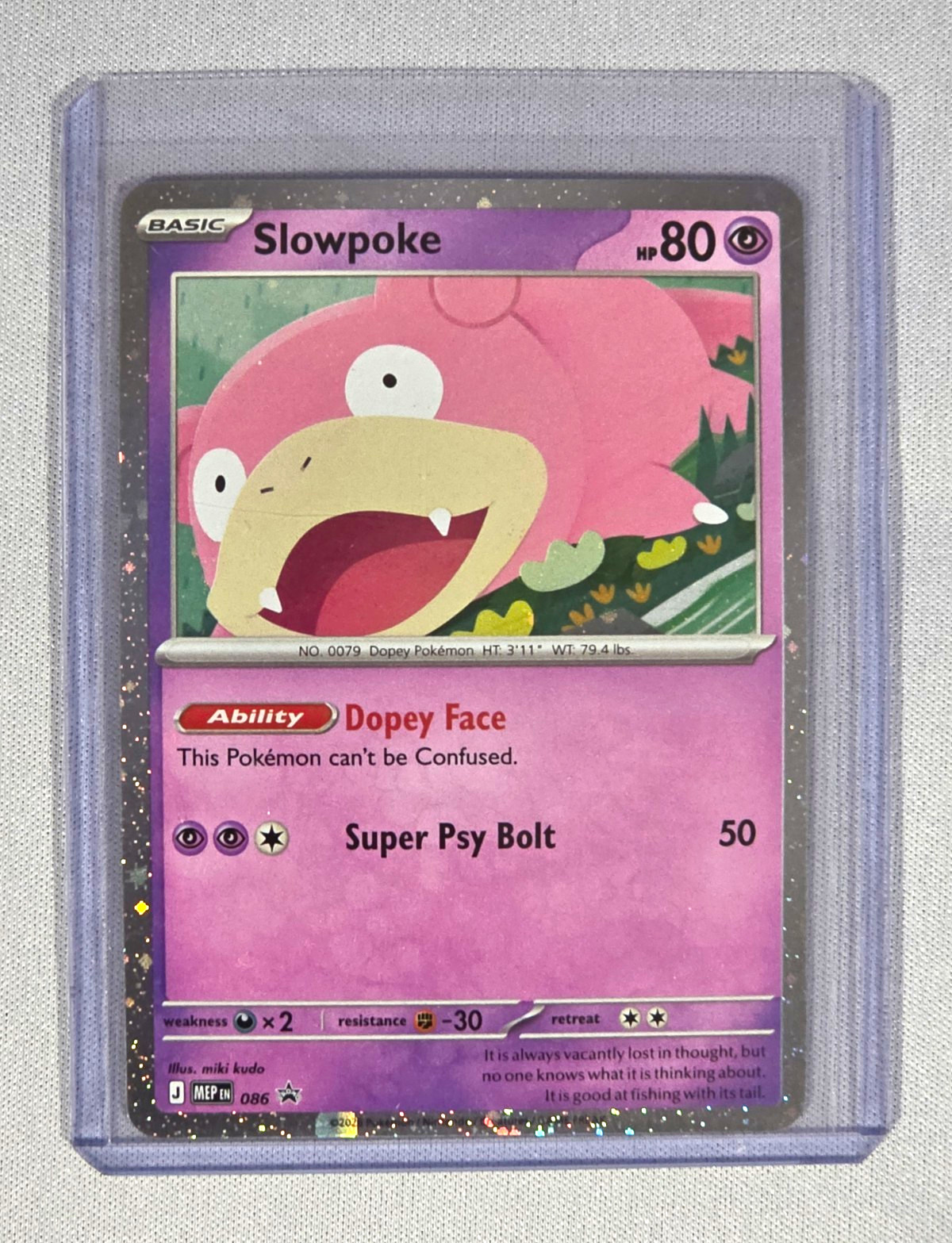 Slowpoke 086 Holo Rare - Pokemon GO Pokemon TCG English 2022 HP 80