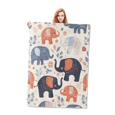 Cute Elephant Blanket Gifts for Adults Kids Soft Warm 50"x60" Color18