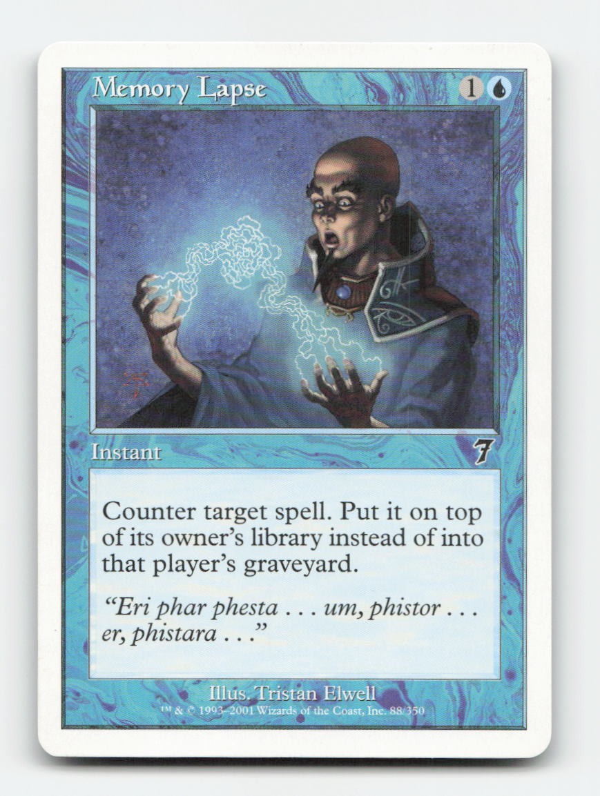 Memory Lapse 88 - C 7ED - Magic: The Gathering NM