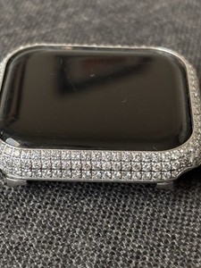 Silver Diamond Reusable Case Cover for Apple Watch Series