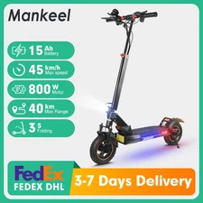 Electric Scooter Adult 2.4KW Dual Motor 32MPH 48V 15AH Folding Fast Escooter~