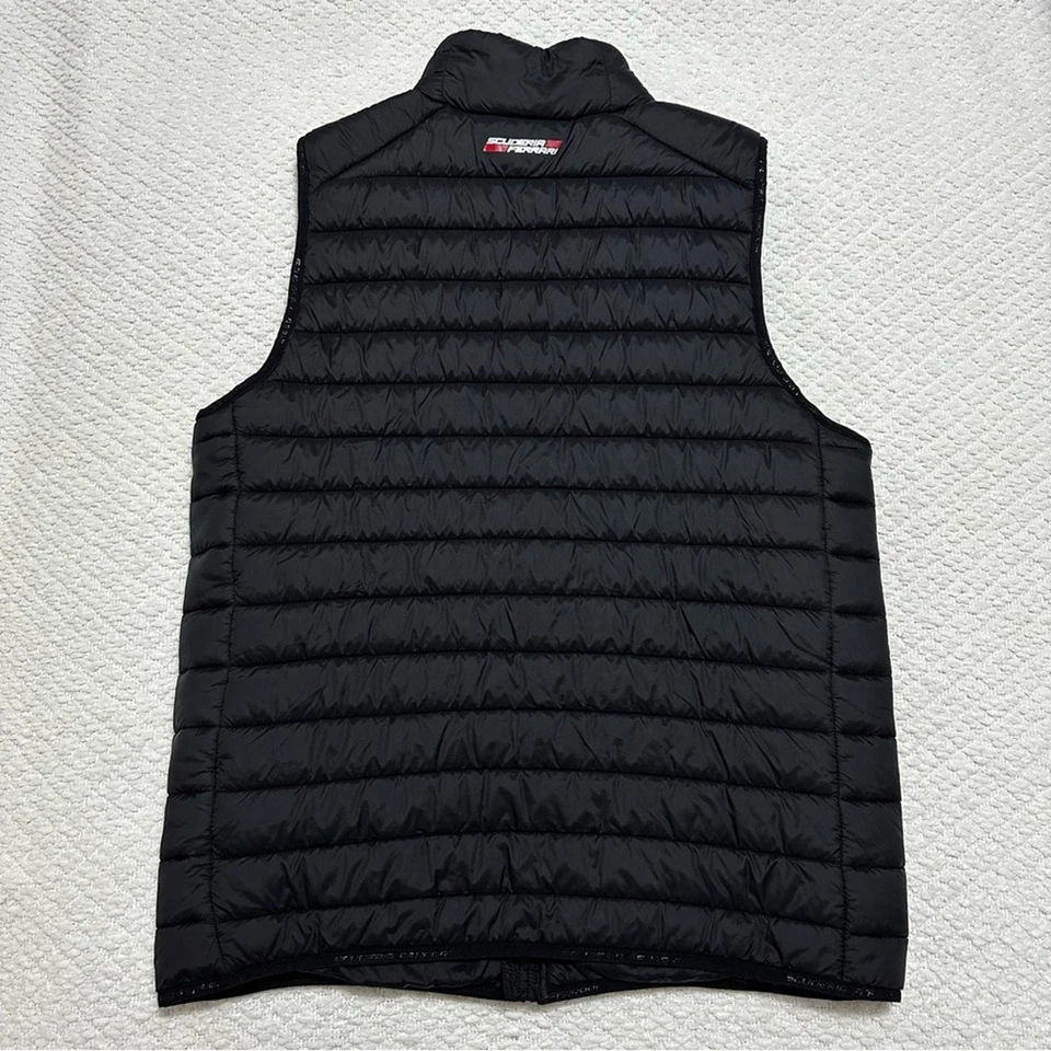 Ferrari Scuderia Racing Puffer Vest Formula 1 Black Men’s Size Medium - Image 4 of 4