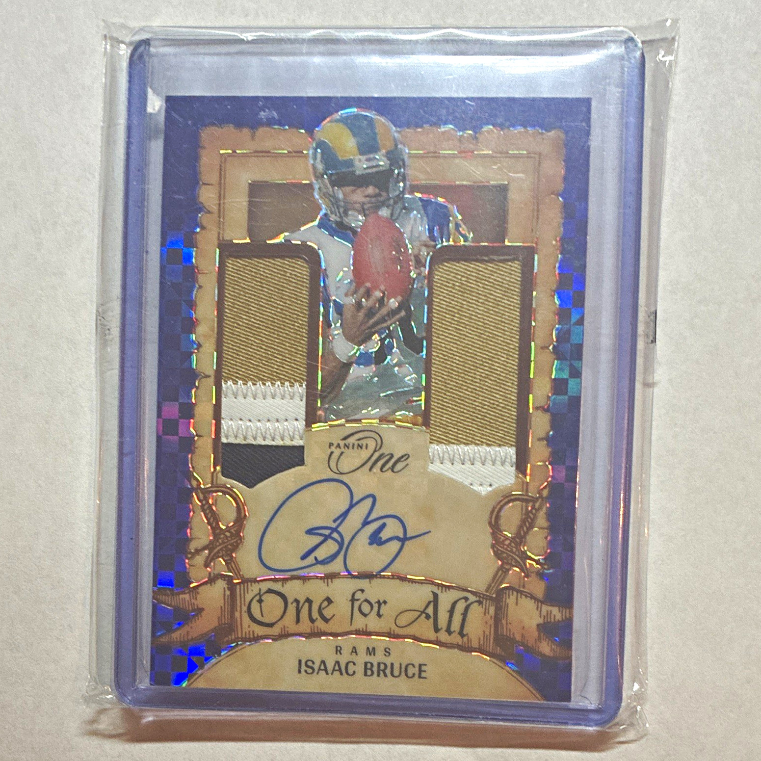 Panini 2023 One - One For All Autographs Isaac Bruce #352 Blue /75 Auto Mem