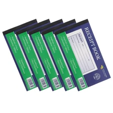 5 Pcs English Receipt Book Order Sheets for Small Business Invoice Forms