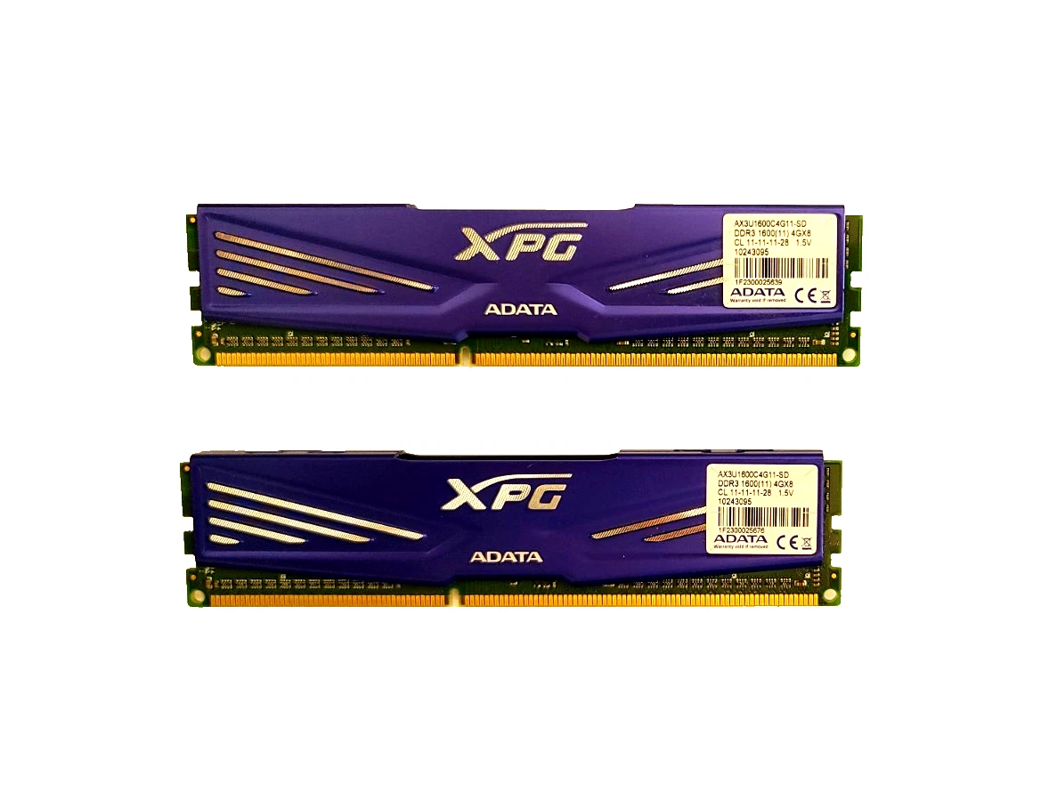 ADATA DDR3 SDRAM 8 GB Capacity per Module RAM 2 Modules for sale