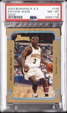 2003 BOWMAN ROOKIES & STARS GOLD #149 DWYANE WADE ROOKIE RC PSA 8