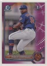 2022 Bowman Chrome Prospects Fuchsia Refractor 79/199 Robert Dominguez 0qb8