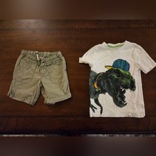boys 5 tommy bahama dinosaur tee and shorts